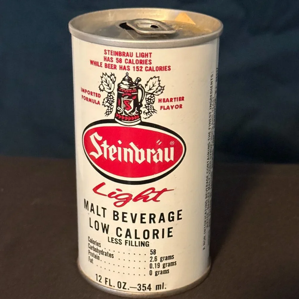 Steinbrau Light Malt Beverage vintage steel beer can